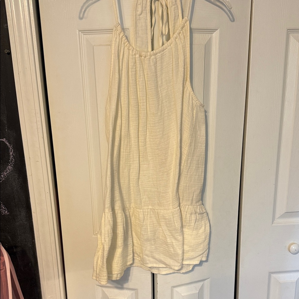 Xhilaration Cream Halter Blouse